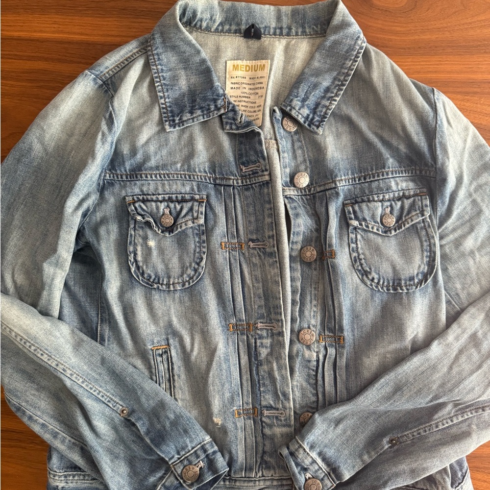 J. Crew Factory Faded Blue Denim Jacket